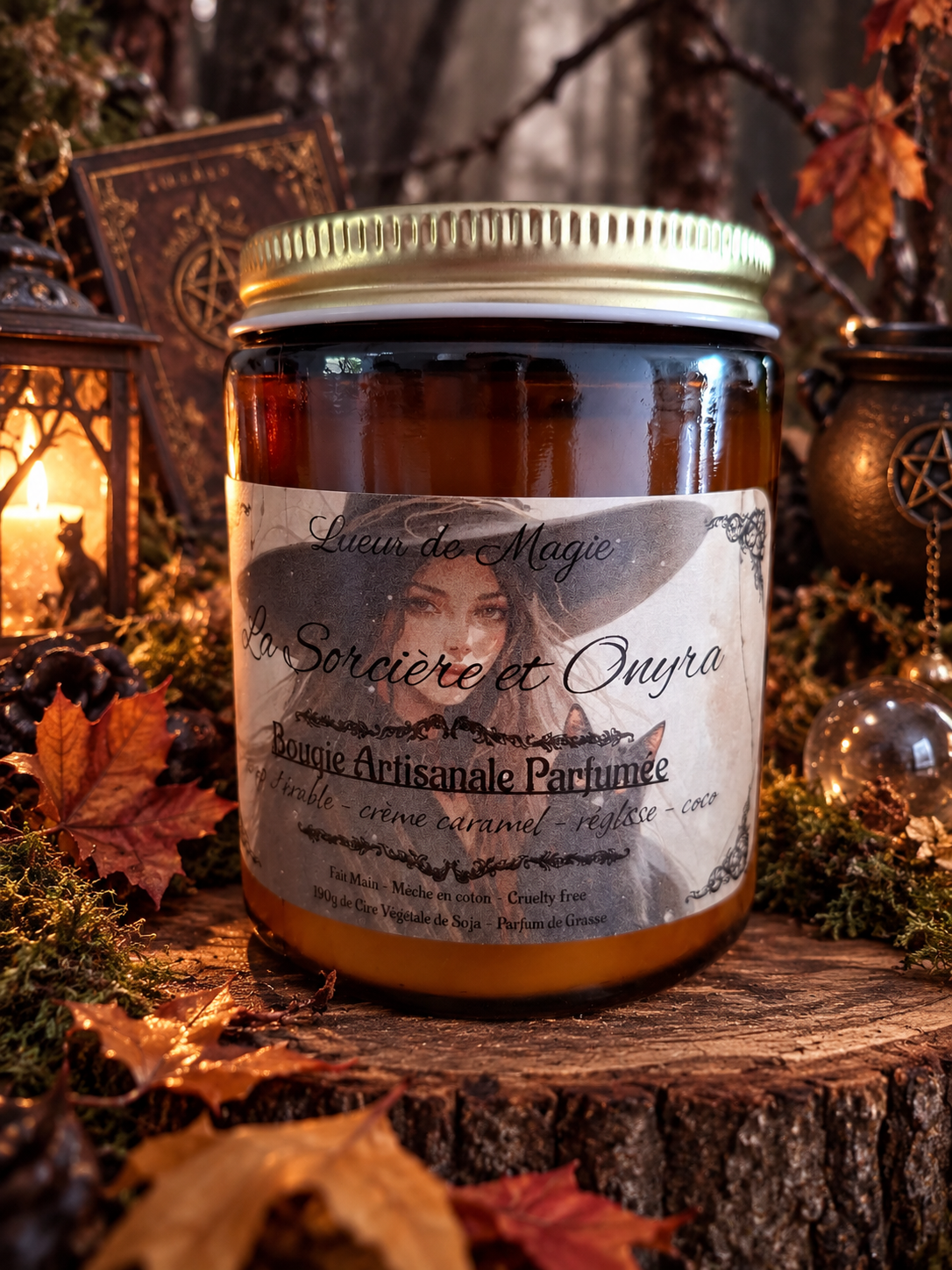 Bougie "La Sorcière et Onyra"