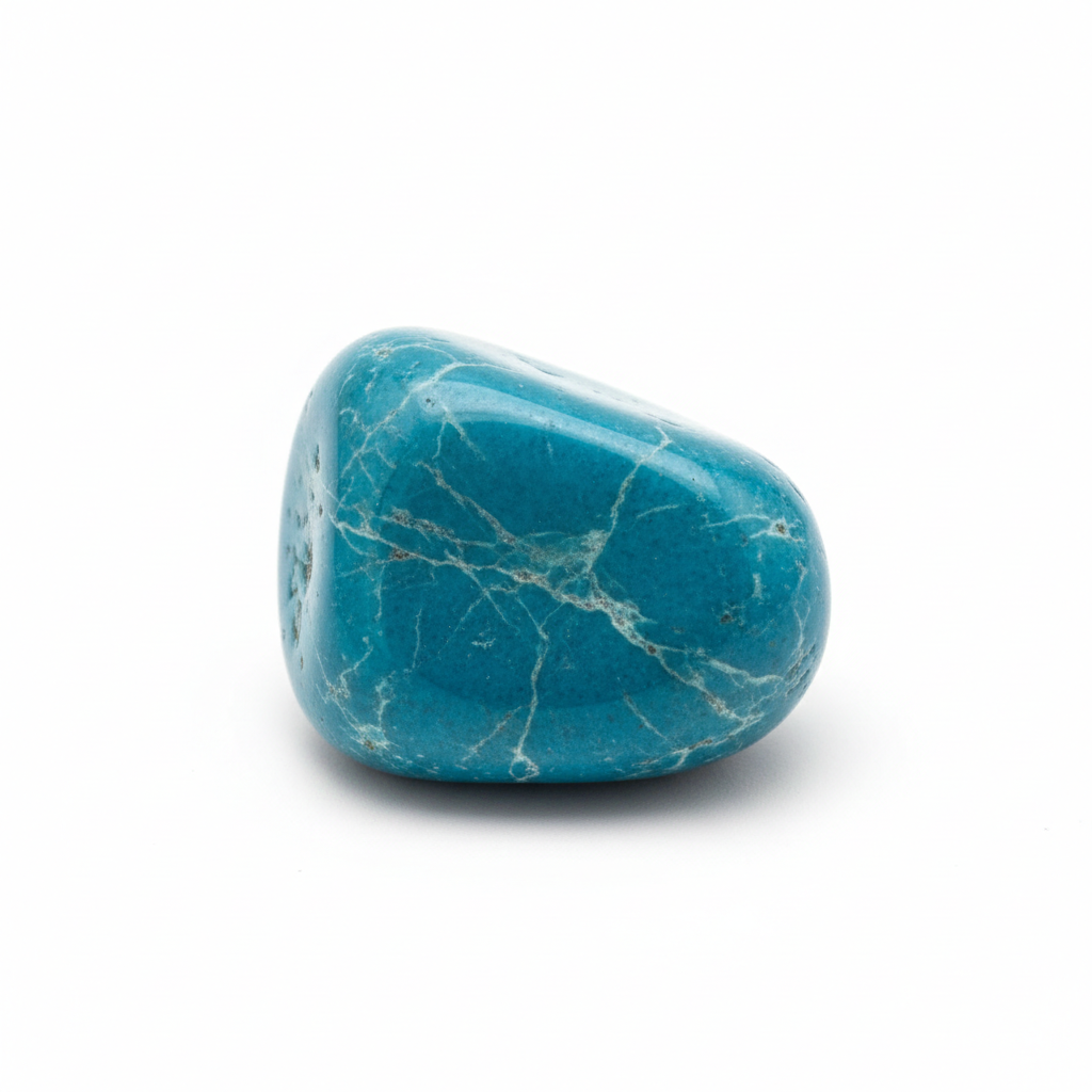 pierre roulée howlite bleue